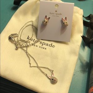 Kate Spade Make Magic Earrings and Necklace Set🐰